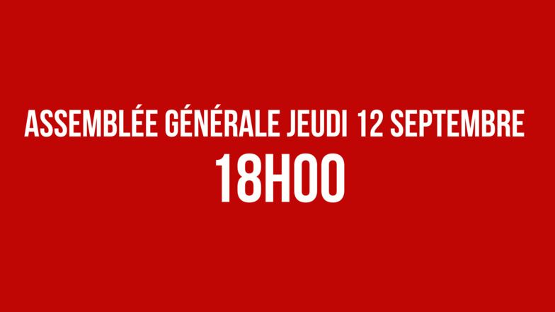 Assemblée Générale 2023/2024 - Jeudi 12 Septembre 2024