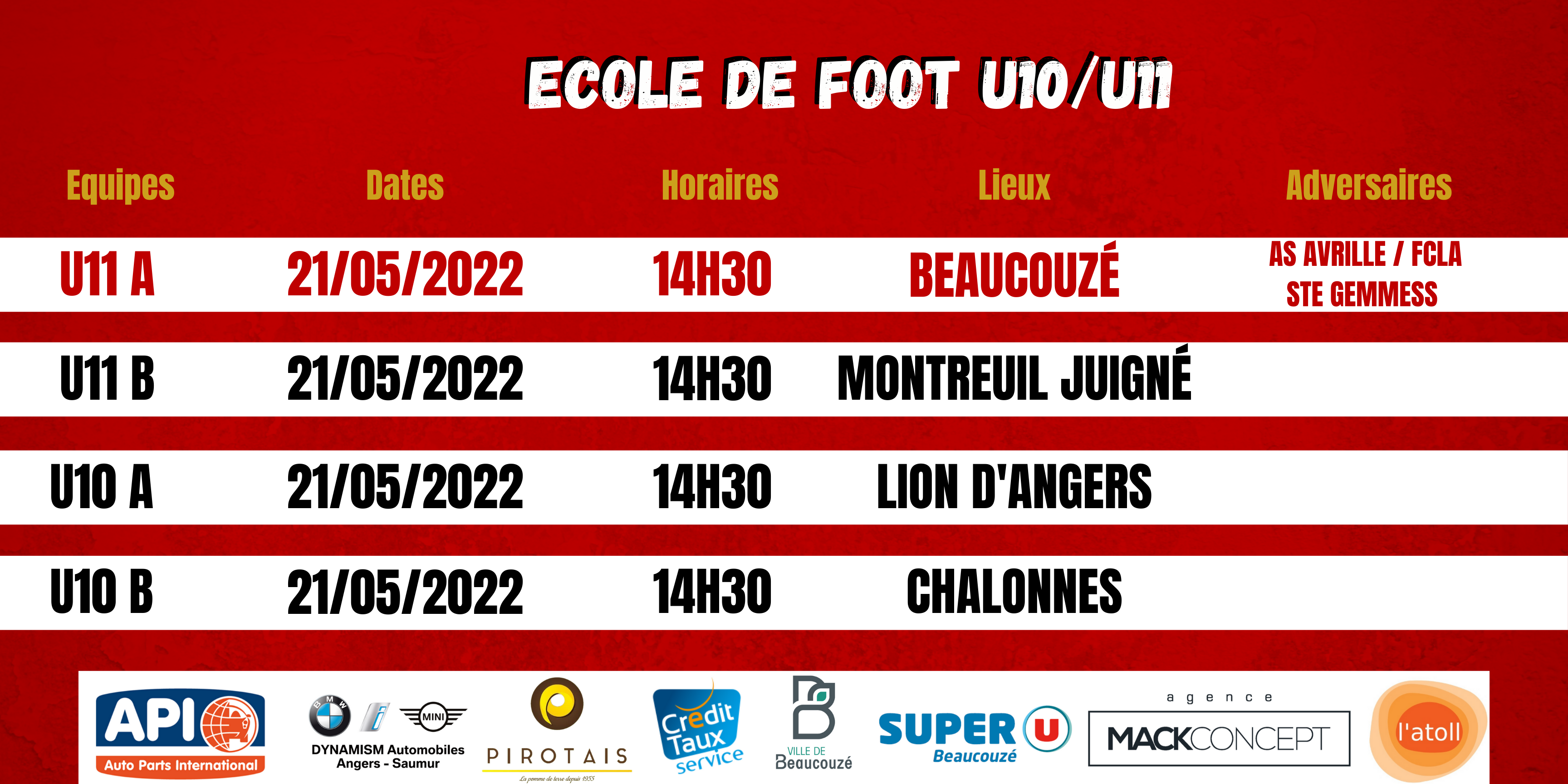 Agenda du week-end !