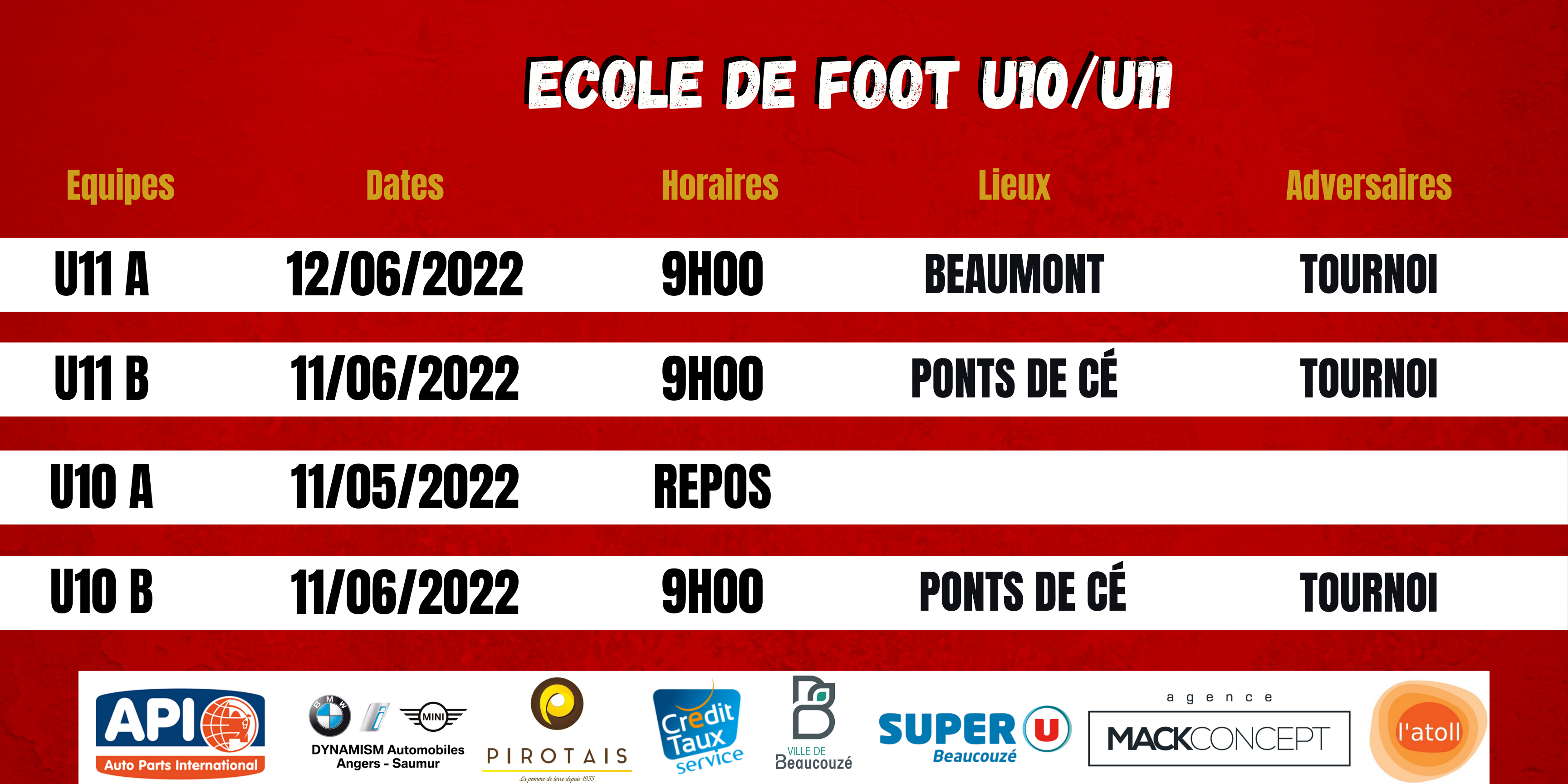 Agenda du week-end !