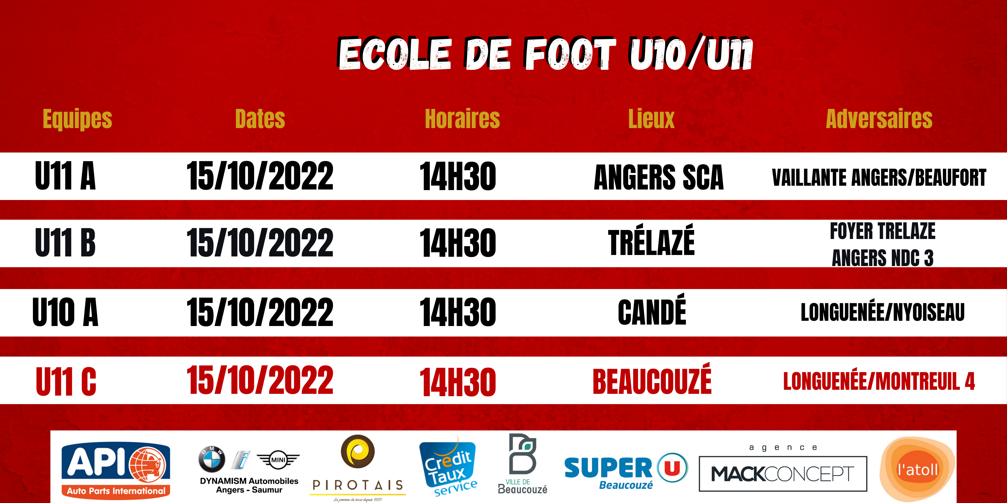 Agenda du week-end !