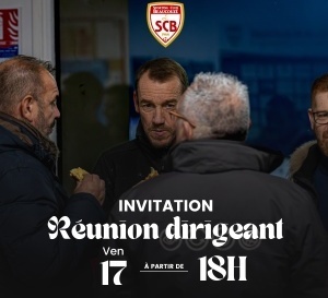  Réunion Dirigeants - Vendredi 17 janvier à 18h