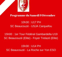 Programme du samedi 9 Décembre