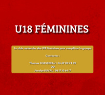 U18 féminines, le Sporting recrute pour compléter le groupe !