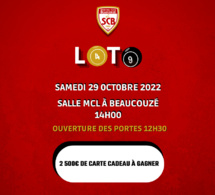 Samedi 29 octobre, le Sporting organise son Loto !